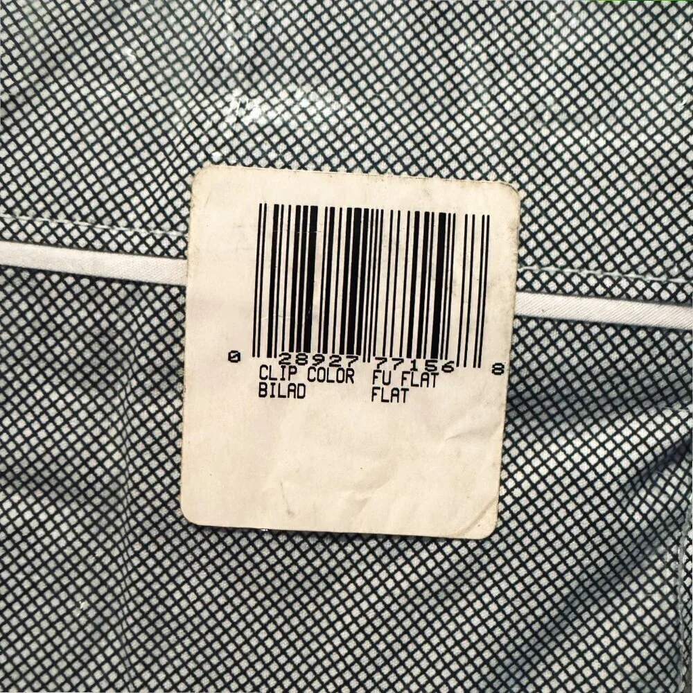 Nautica Y2k Black White Plaid Check Flat Full Sheet Vintage NWT